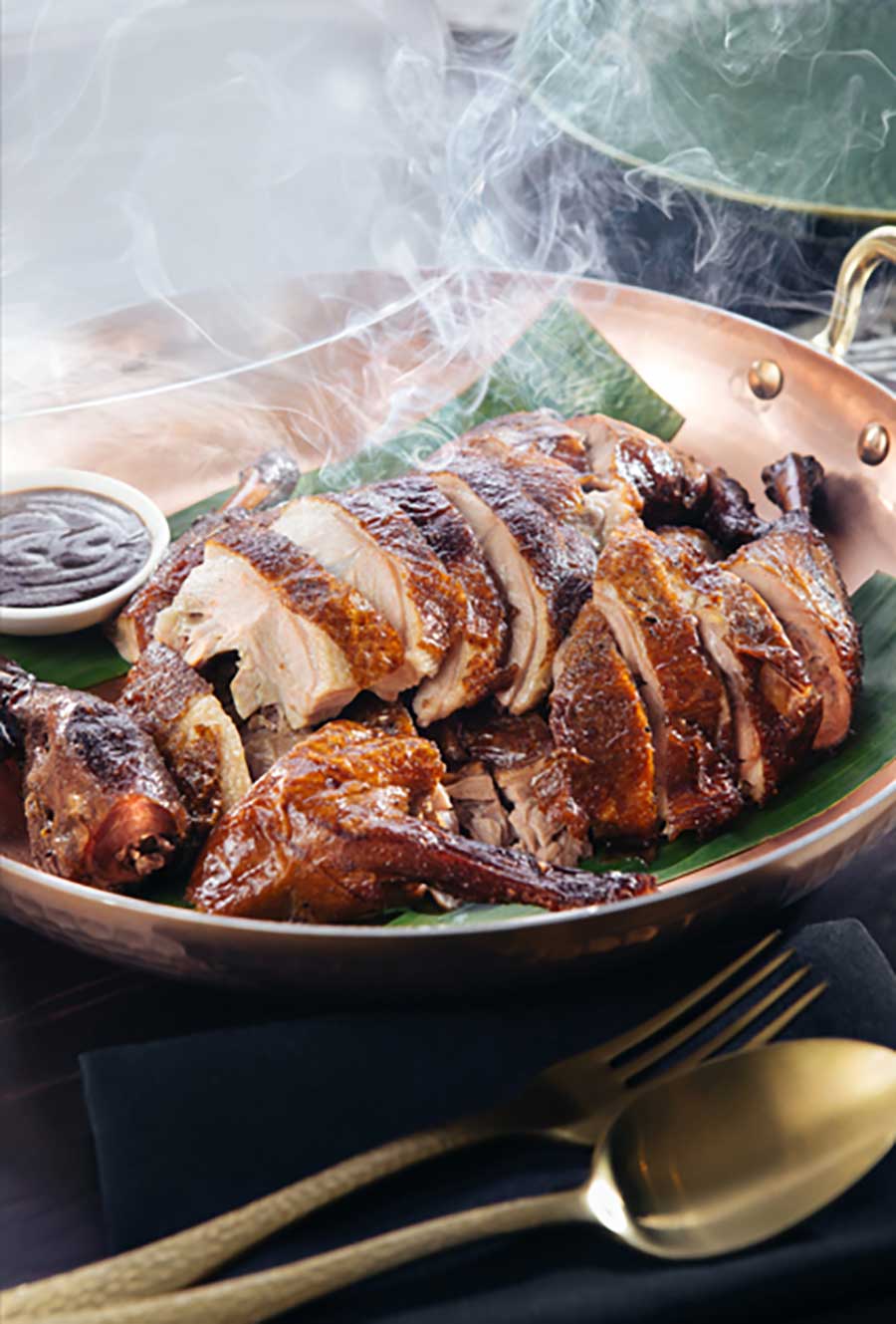 Hilton Manila, Tea Smoked Duck.