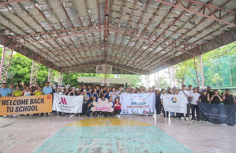 Over a hundred volunteers from Newport World Resorts, its international hotel brands, and partners participated throughout the two-day Brigada Eskwela activities.