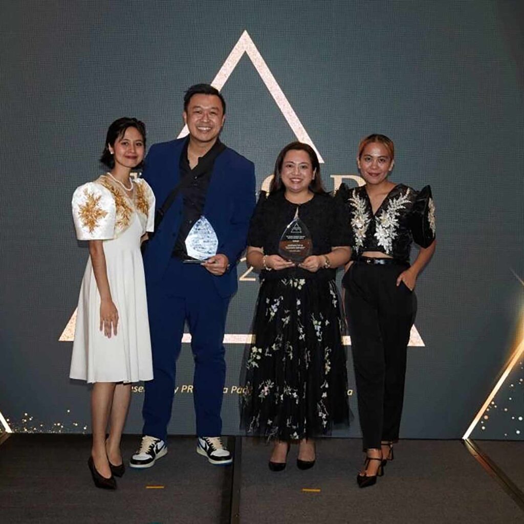 ALPAS officials (from left) government relations deputy lead Czieloh Villajin, co-founder and chief Strategic officer Carlo Escalada, co-founder and CEO Marzie Marzan, and digital strategist Jannah Junatas.