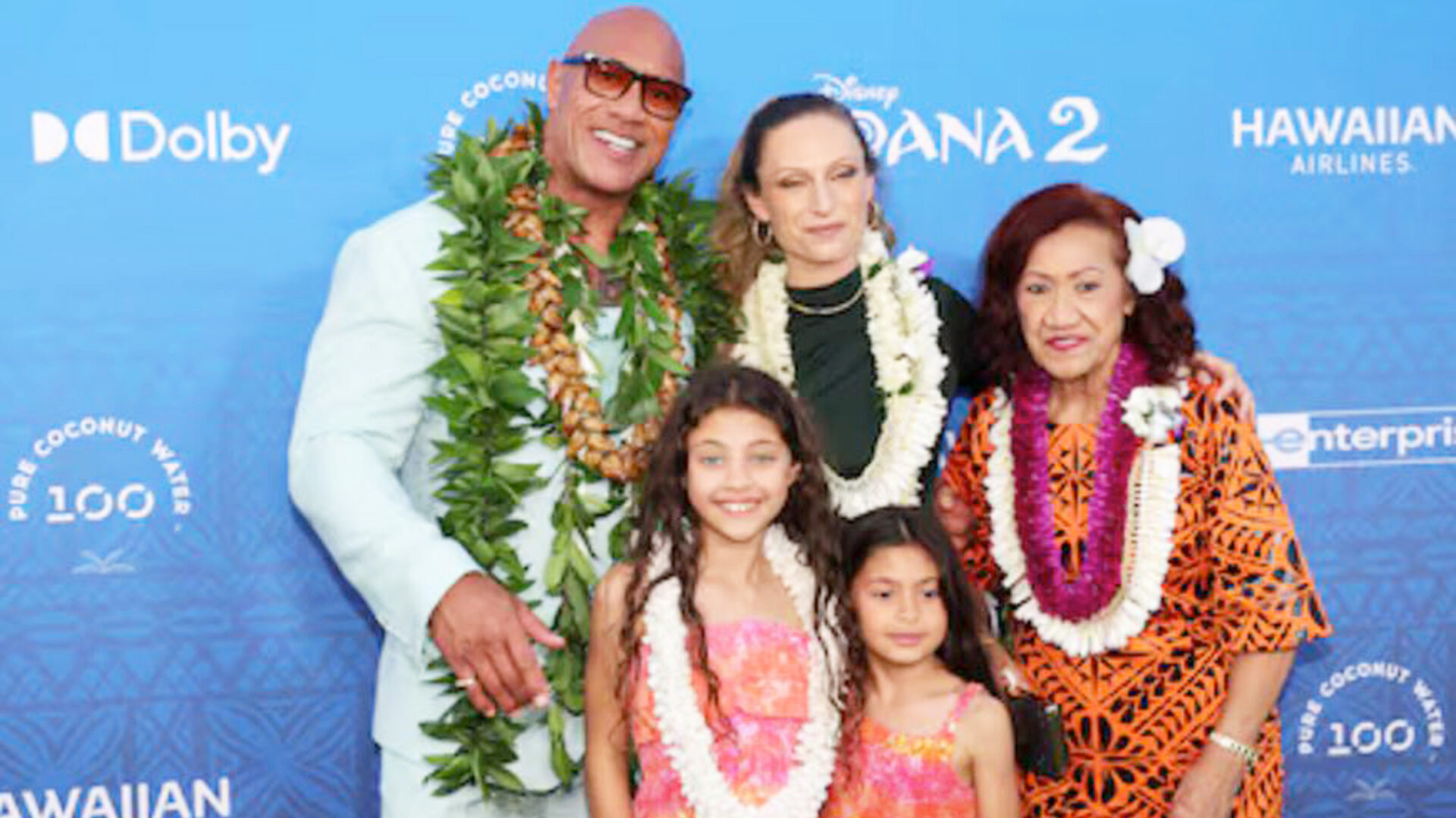 DWAYNE JOHNSON, JASMINE JOHNSON, LAUREN HASHIAN, TIANA JOHNSON and ATA JOHNSON