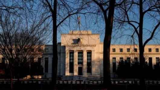 The Federal Reserve building is seen in Washington, US.