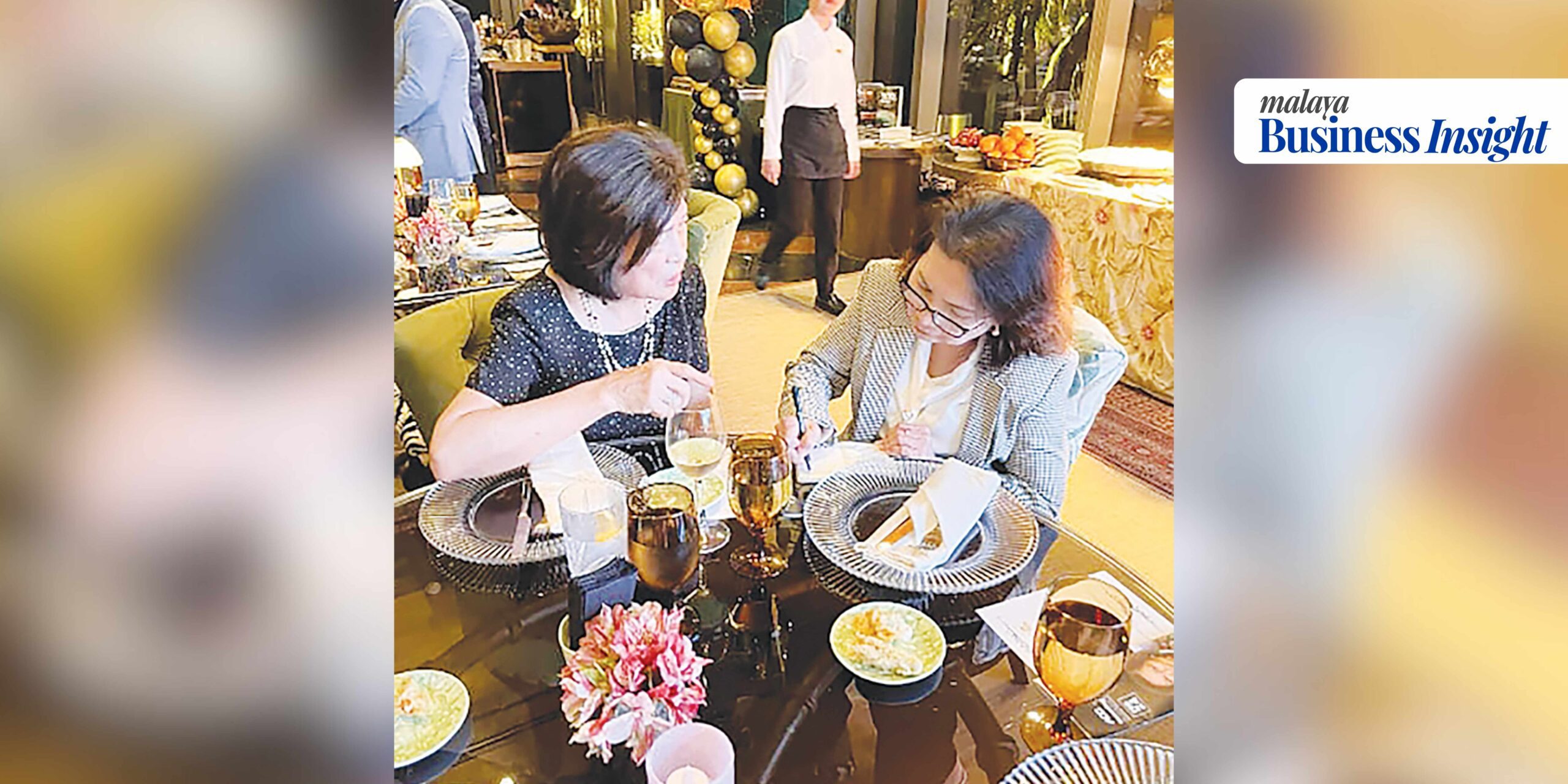 Loida Nicolas Lewis in a brief interview with Malaya Business Insight Editor-in-Chief Nerilyn Tenorio on the sidelines of the recent ACG-hosted exclusive welcome dinner in BGC for the Filipina icon of New York business.