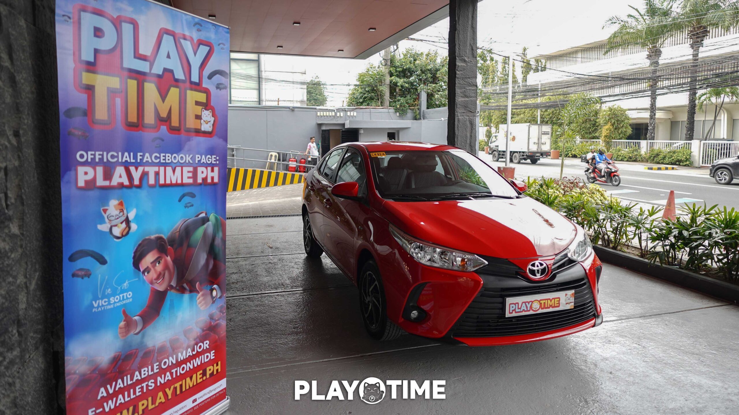 PlayTime will raffle off a Toyota Vios to lucky winners of the “100 Cars, 1 Epic Giveaway” promo